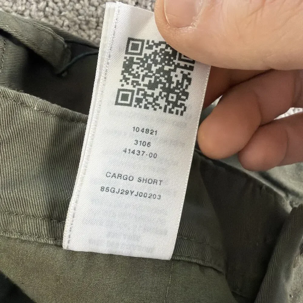 True Religion Cargo Shorts Mens 30 Moss Green World Tour Miltant 12